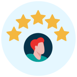 Icon of a 5-star reputation