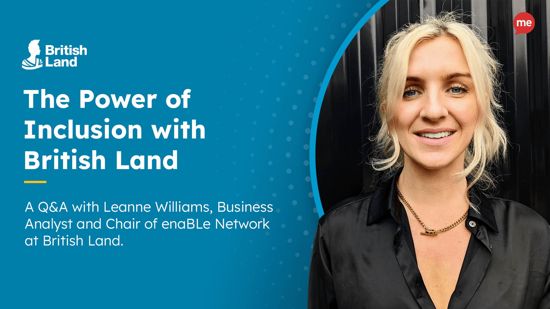 The Power of Inclusion with British Land and headshot of Leanne Williams